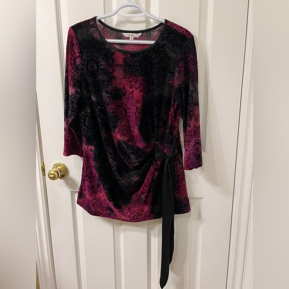 Cleo Blouse ochre with black, size L - Picture 1 of 4